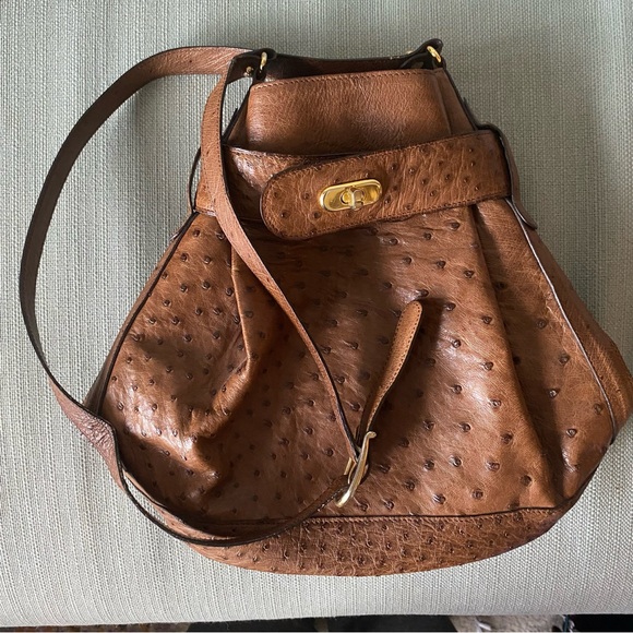 Handbags - Vintage Ostrich style Bucket Bag